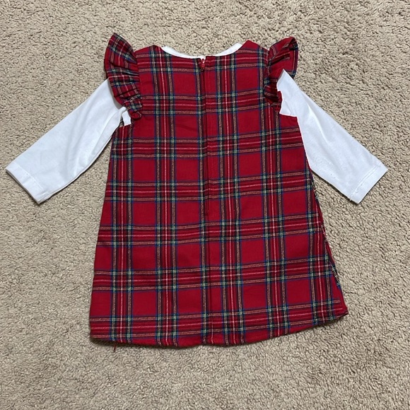 Adorable baby girl Christmas jumper by Rare Editions, size 12 mo. - Picture 4 of 9